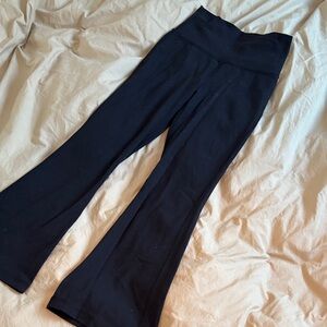 TNA Black High-Waisted Flare Yoga Capris